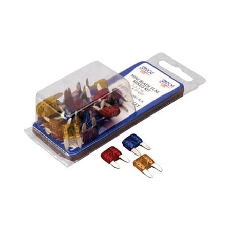 Sea-Dog Automotive Fuse Kit, ATM Series, 30 Fuses Included, 3 to 20A, Not Rated 445090-1